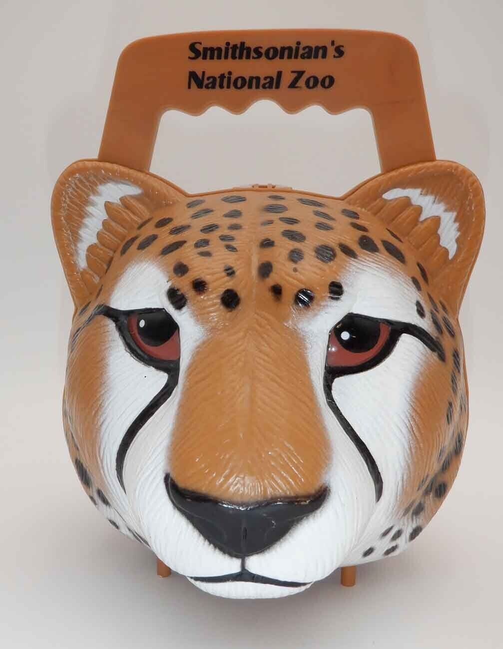 LEOPARD HEAD Plastic PURSE / POCKETBOOK or LUNCHBOX   SMITHSONIAN’s National Zoo