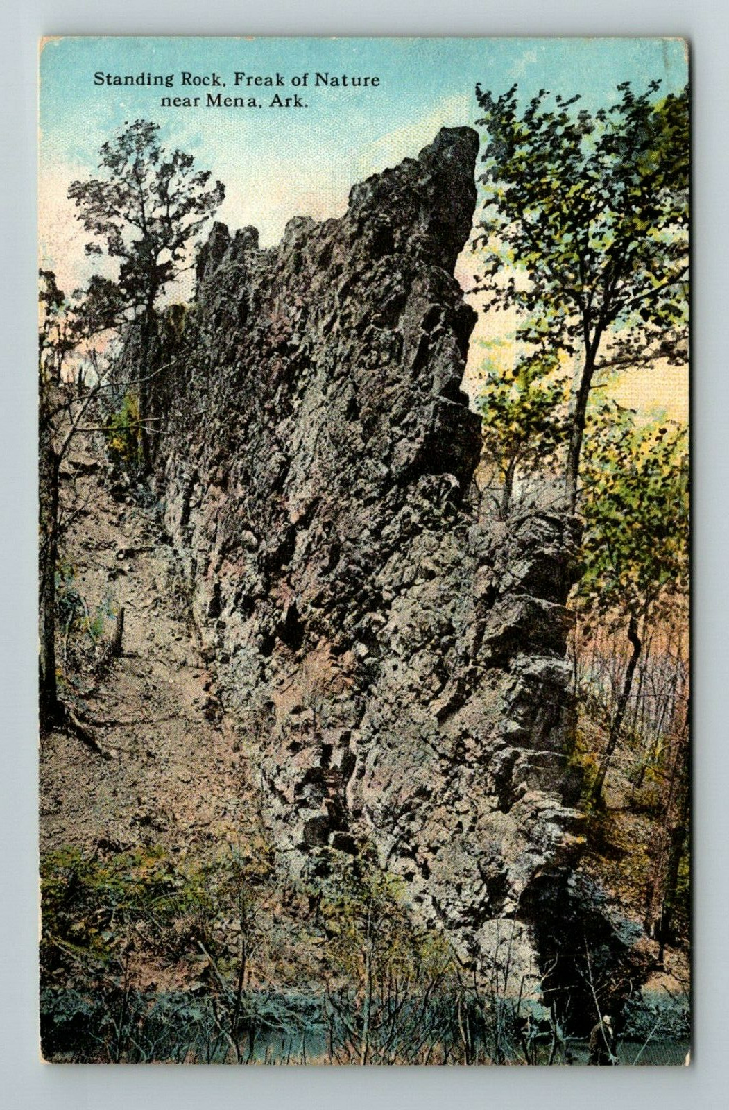 Mena AR-Arkansas, Standing Rock, Freak Nature, Vintage Postcard