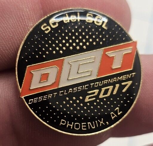 VTG Lapel Pinback Hat Pin Gold Tone Desert Classic Tournament DCT 2017 