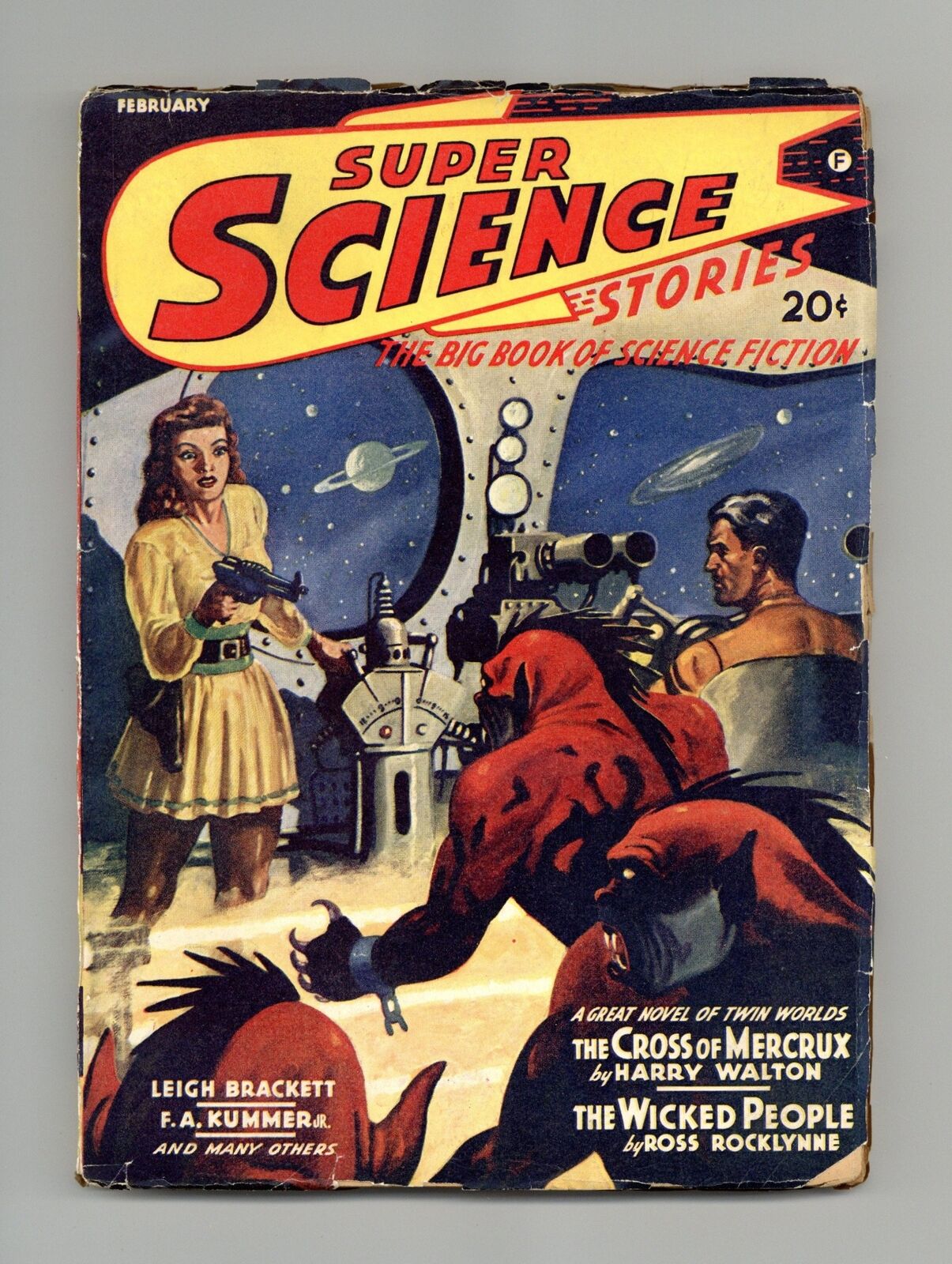Super Science Stories Pulp Feb 1942 Vol. 3 #3 FN