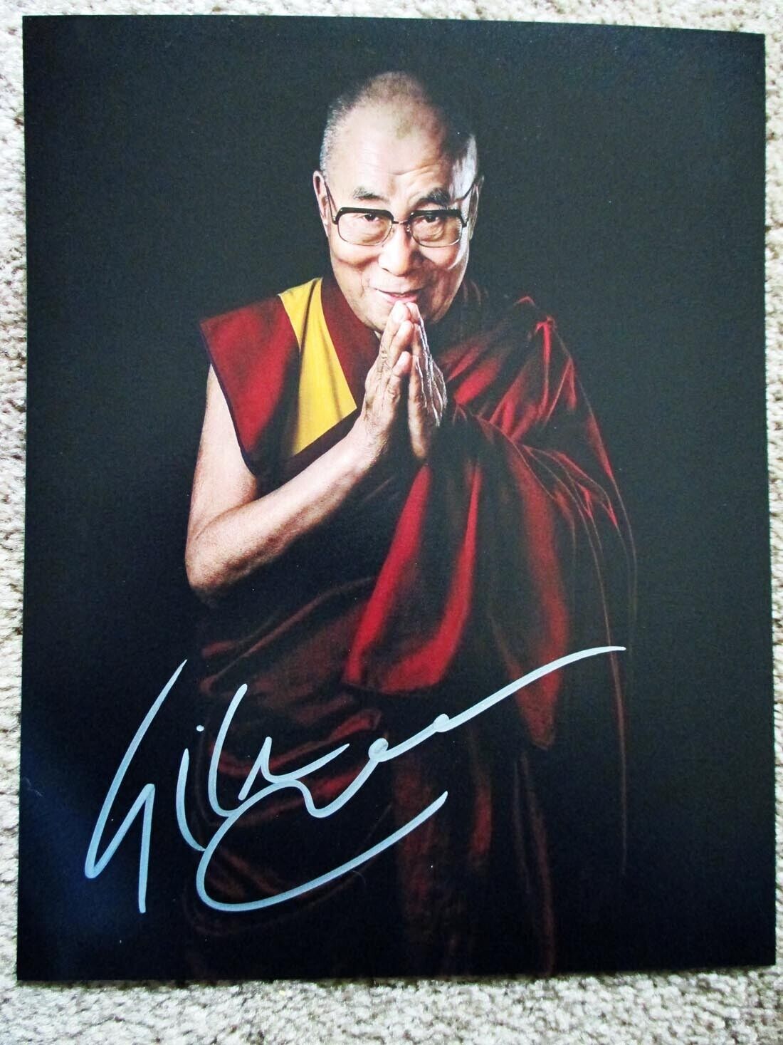 Dalai Lama Autographed 8x10