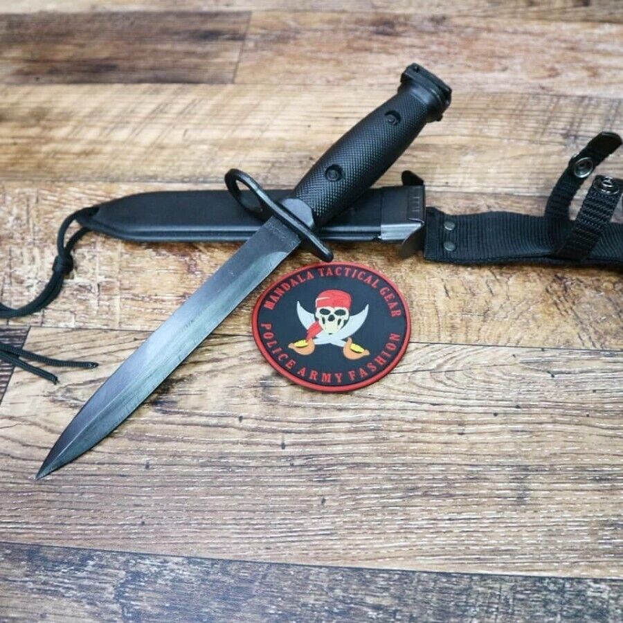Pindad S1 Original Knife - Premium Quality Spring Steel Blade Black Color Knives