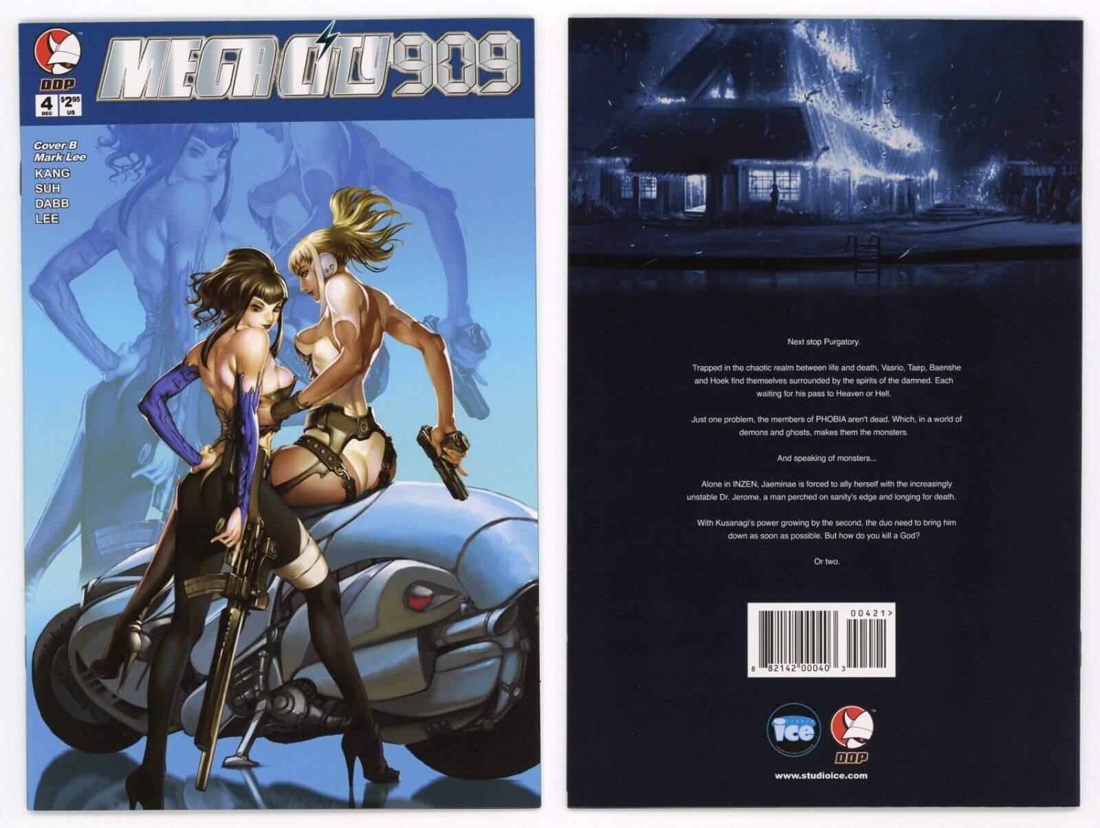 Megacity 909 #4 (NM 9.4) Good Girl Art Lee Cover B Variant DDP 2004 Devil's Due