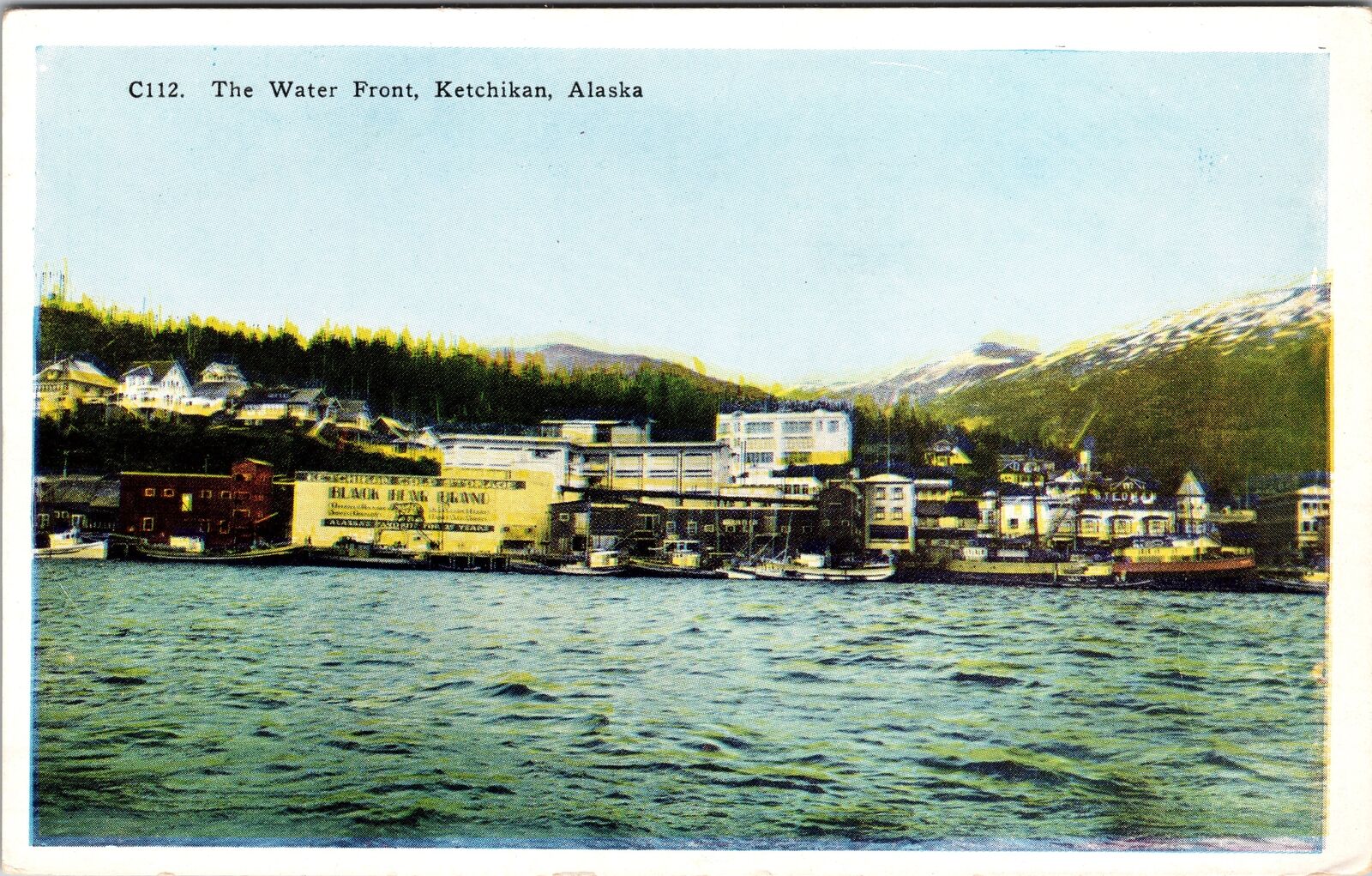 Ketchikan AK-Alaska, The Water Front, Vintage Postcard