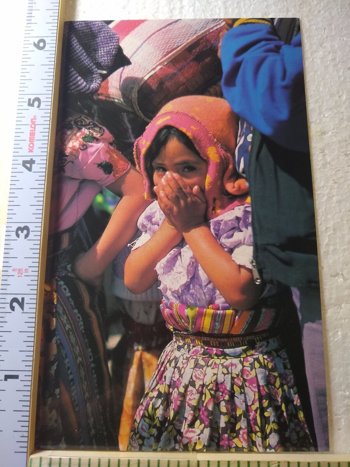 Postcard Guatemalan Girl in Traditional Attire