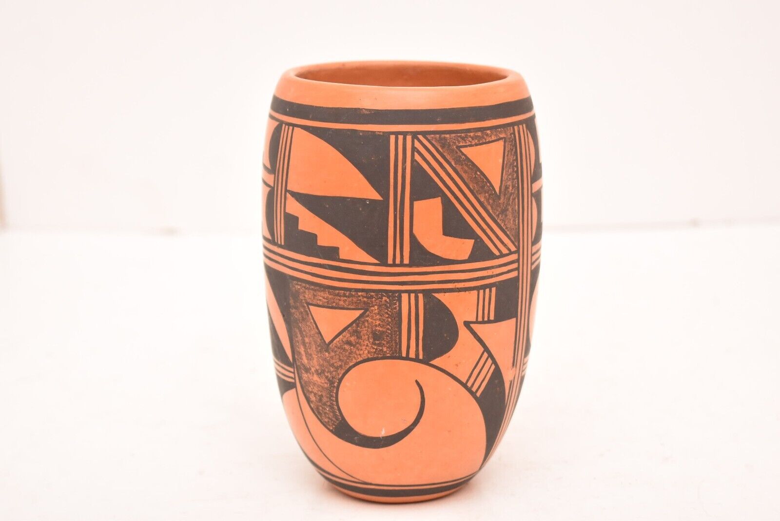 Evelyn Poolheco Hopi Pottery Polychrome Pot Jug Vase Signed Native American_