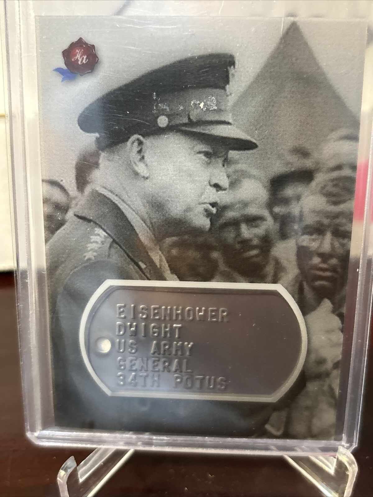 2021 Historic Auto End of the War: 1945 Dog Tag Dwight D Eisenhower Patch