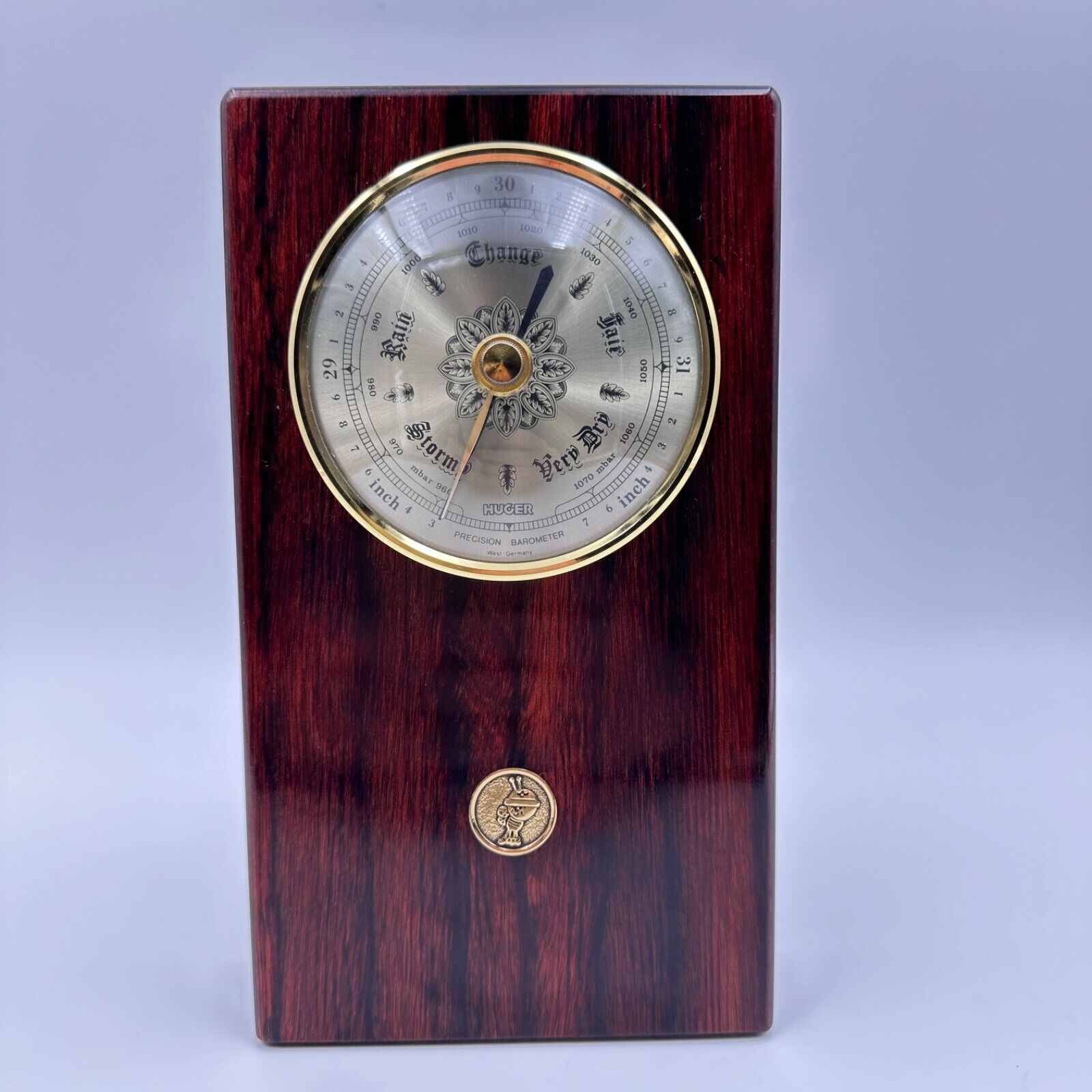 Huger Precision West Germany Barometer Vintage Cherry