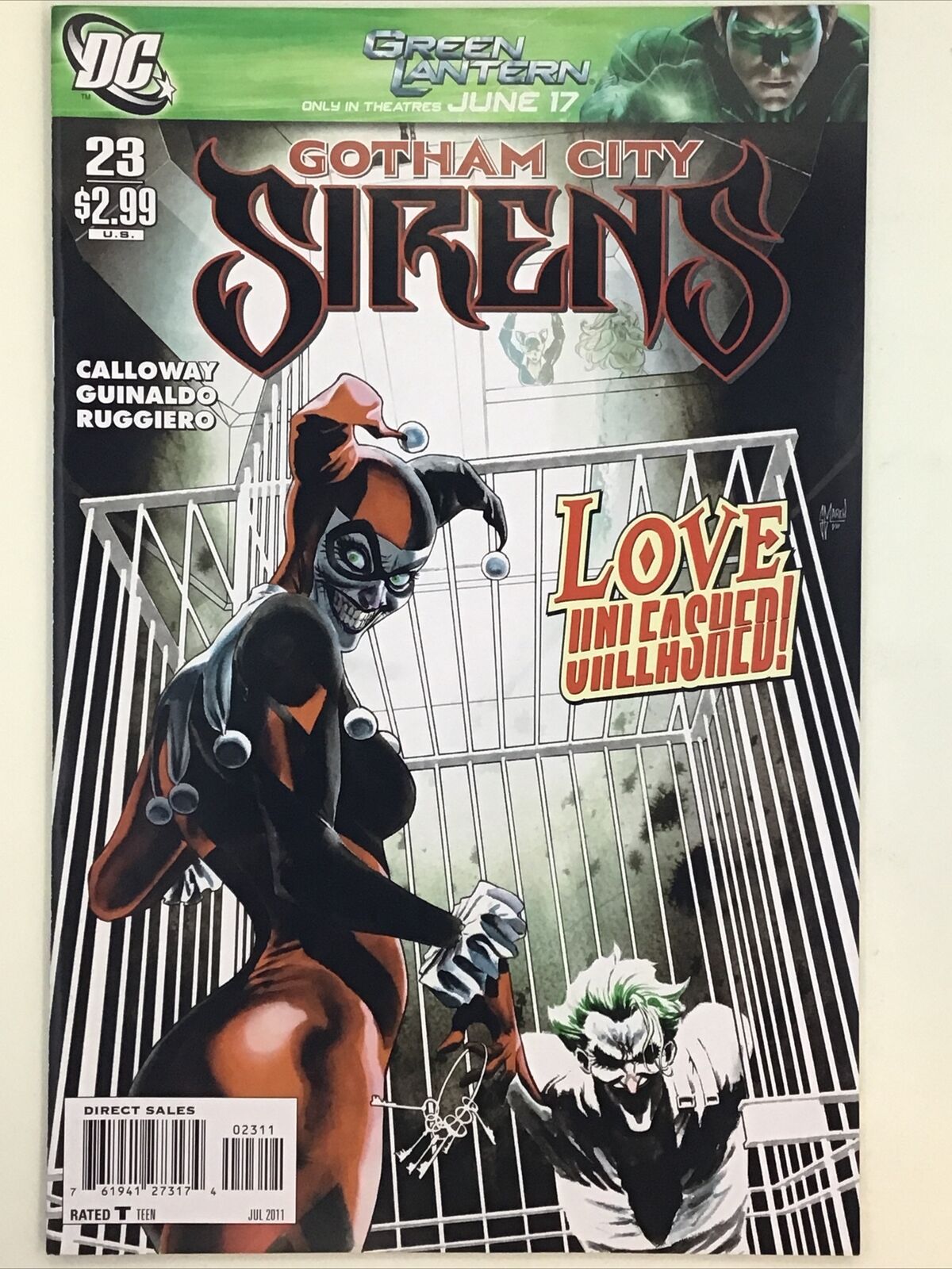 Gotham City Sirens #23 DC Comics 2011 Harley Quinn Poison Ivy Catwoman DCEU