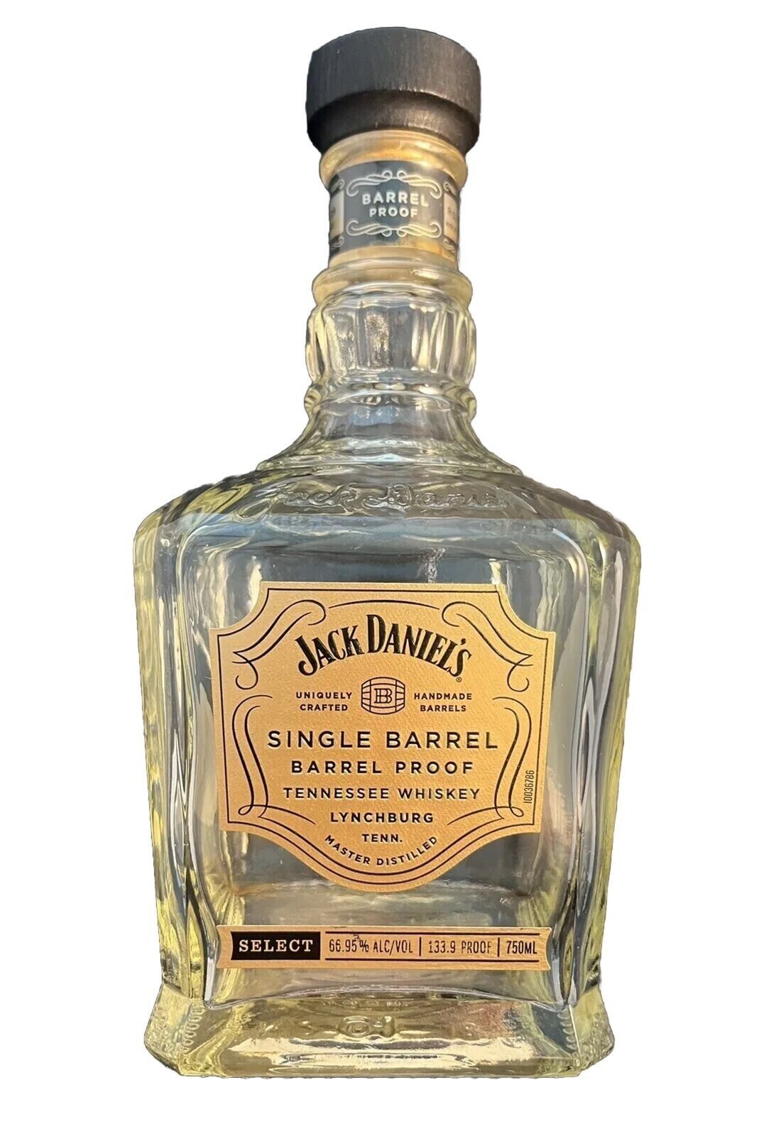 Jack Daniel\'s Single Barrel Select Barrel Proof Empty Bottle 750ml Oct 18th 2019