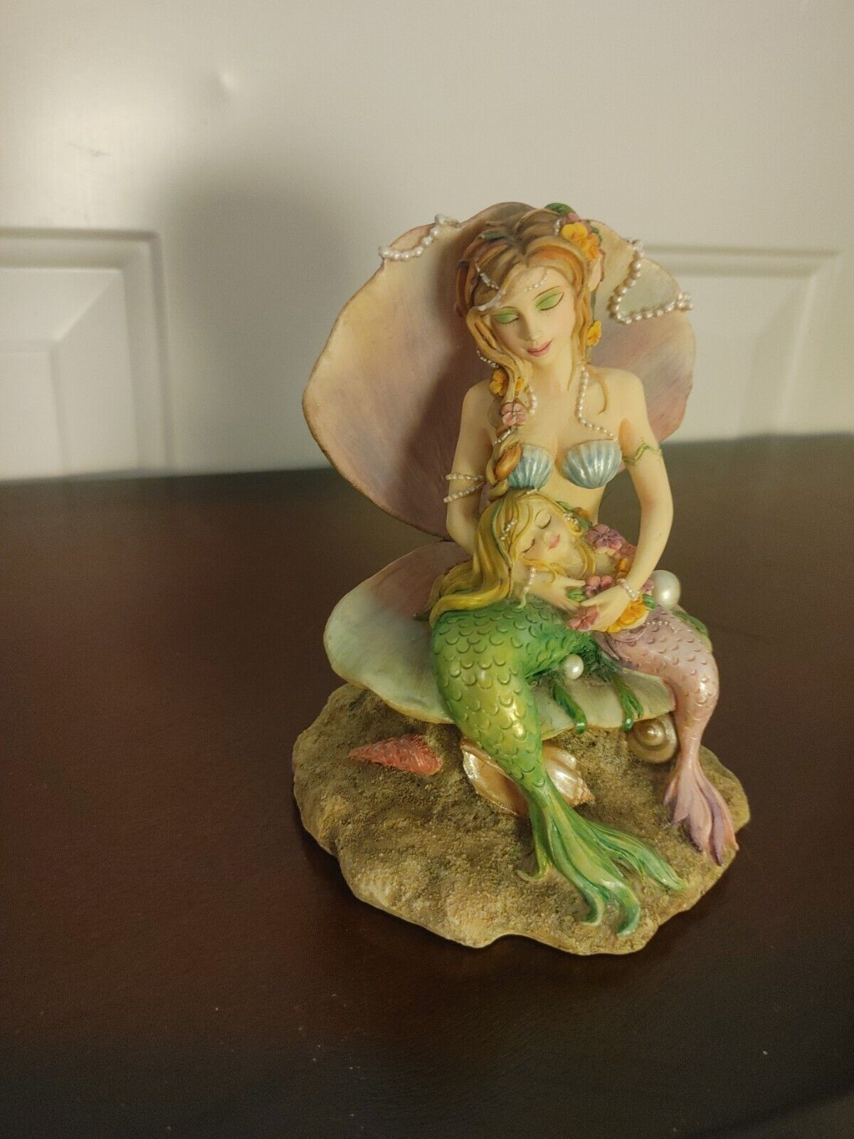 Dragonsite Mother\'s Love Mermaid child Siren figurine Linda Biggs LIMITED #2082