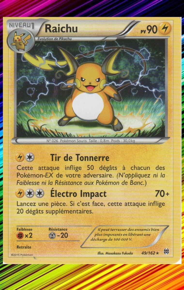 Raichu - XY8:Turbo Pulse - 49/162 - New French Pokemon Card