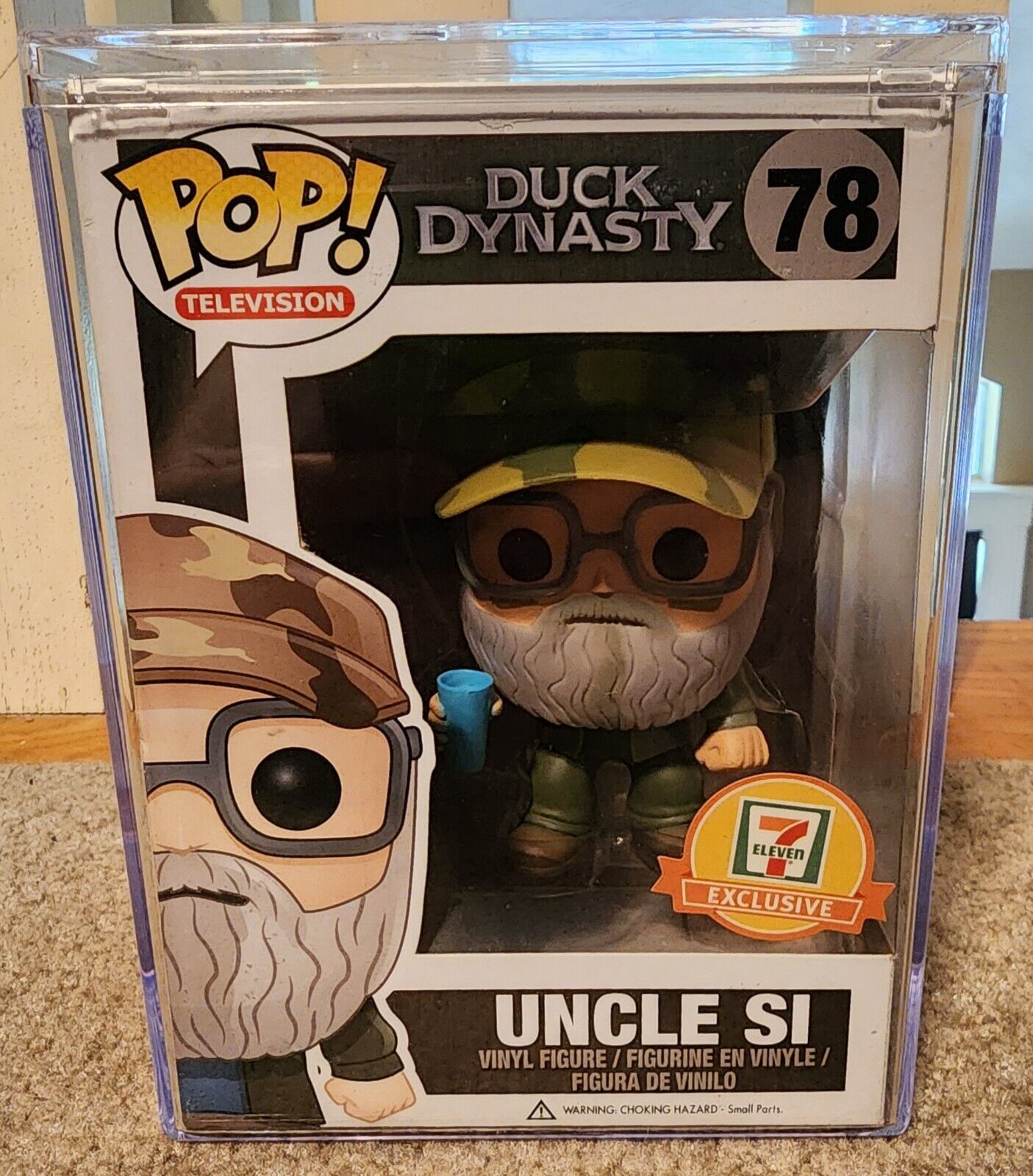 VAULTED EXCLUSIVE Uncle Si Funko Pop #78 Duck Dynasty Robertson 7-11 Exclusive
