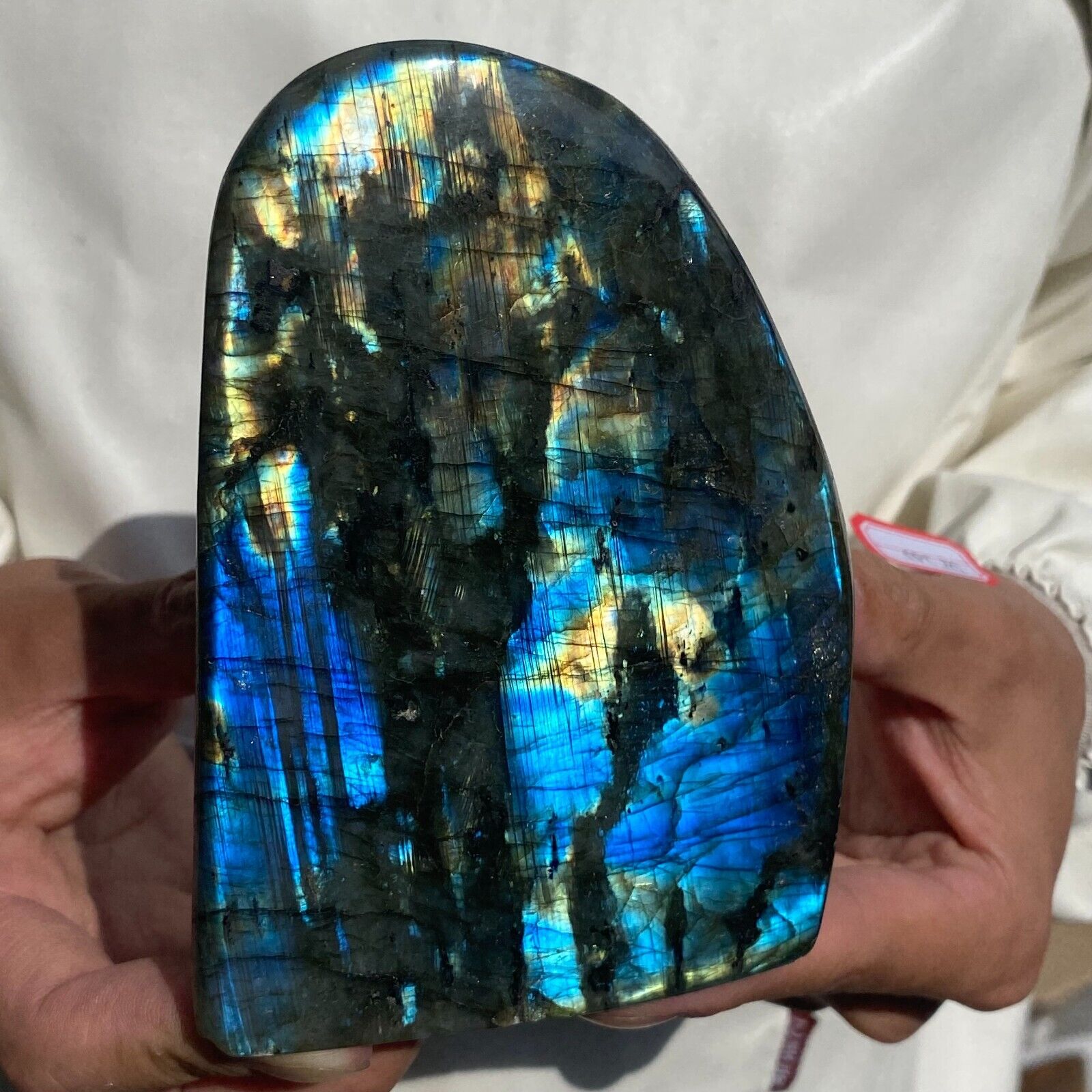 2.2lb Natural Gorgeous Labradorite Quartz Crystal Stone Specimen Healing