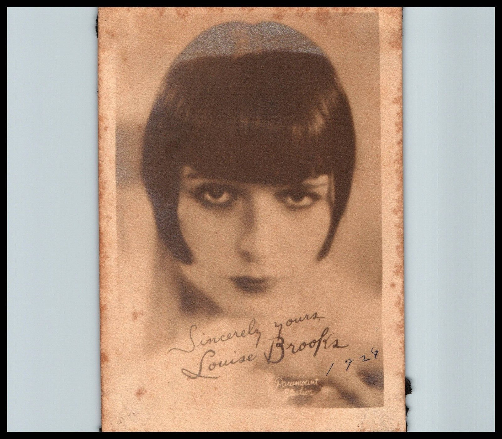 HOLLYWOOD BEAUTY LOUISE BROOKS STUNNING PORTRAIT 1920s VINTAGE ORIG PHOTO 400