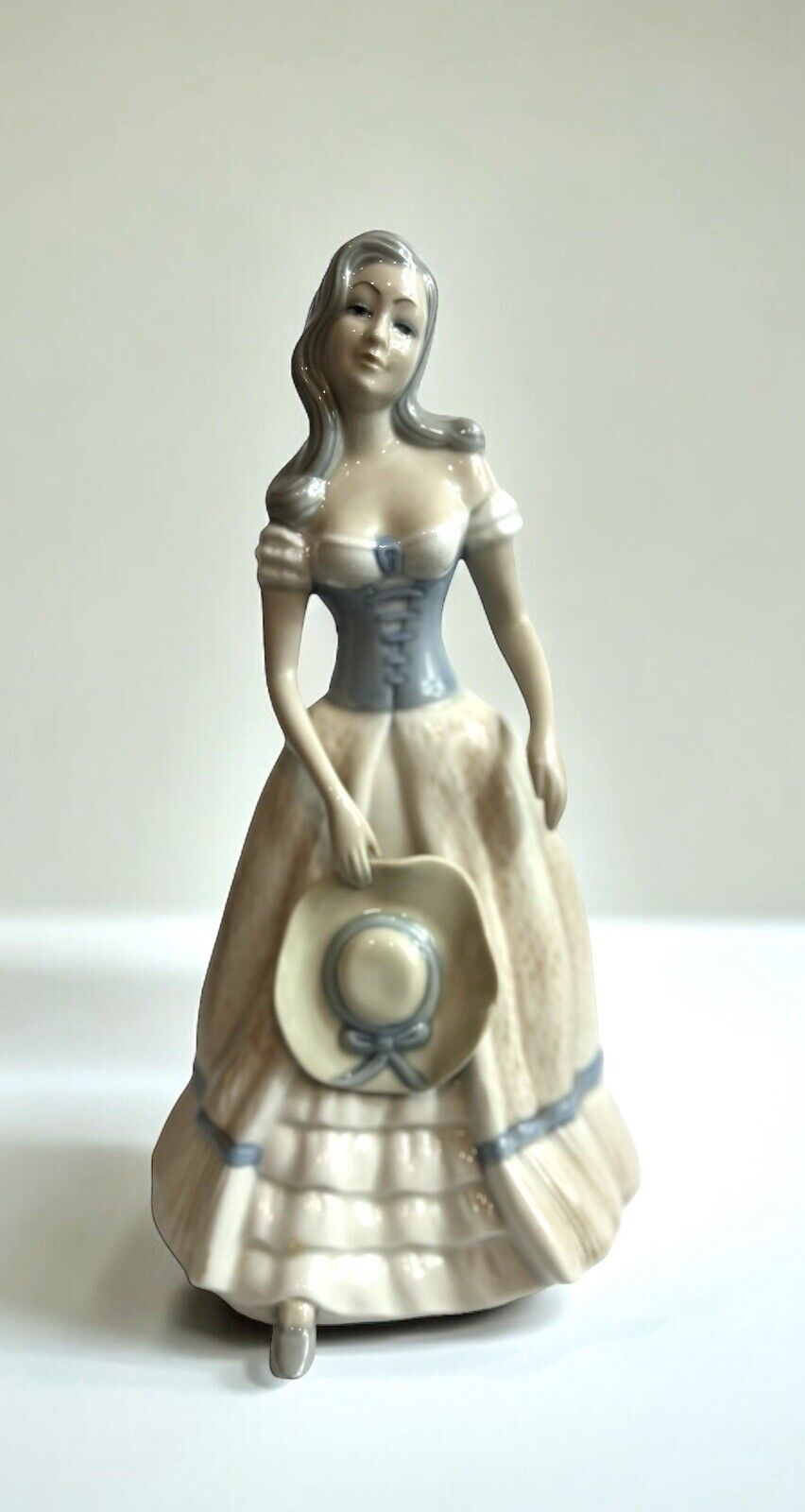 VTG Large Tengra Spain Porcelain Figurine Statue Fancy Spanish Woman Lady