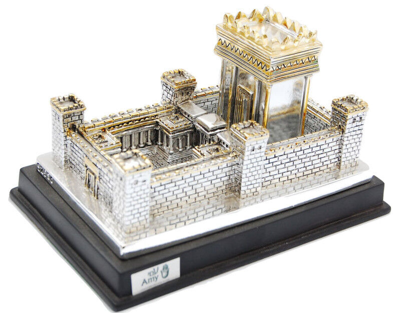 Silver Plating model / Statue Jerusalem israel big Second Temple model judiaca 