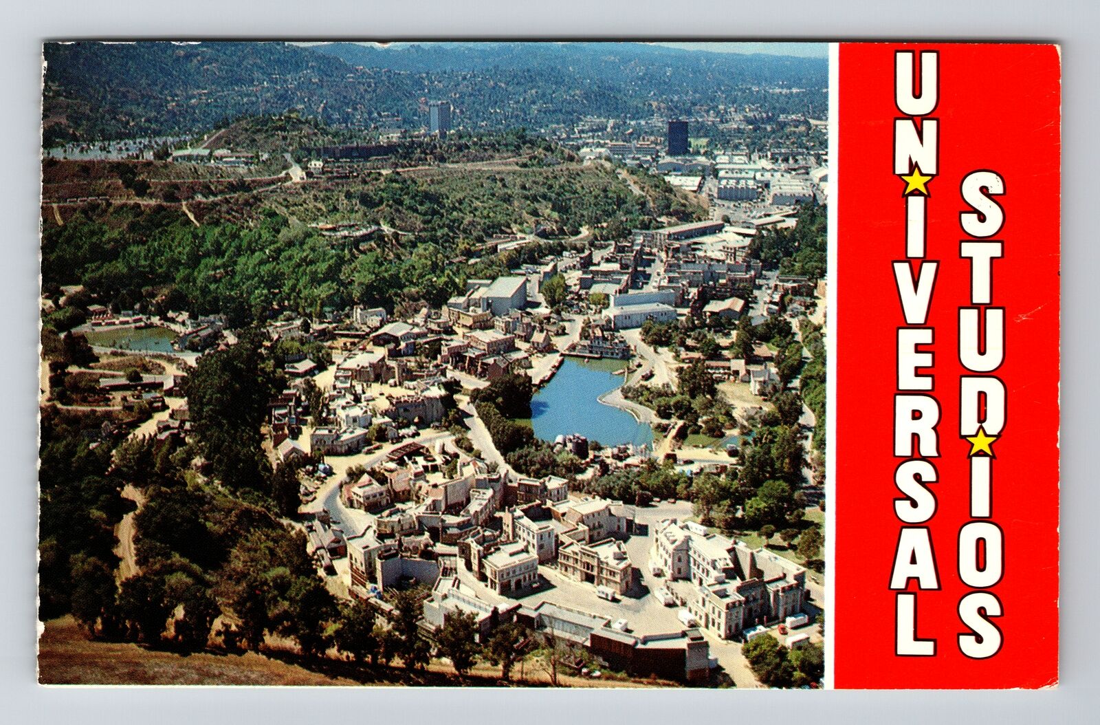 Universal City CA-California Aerial View Universal Studios Vintage Postcard