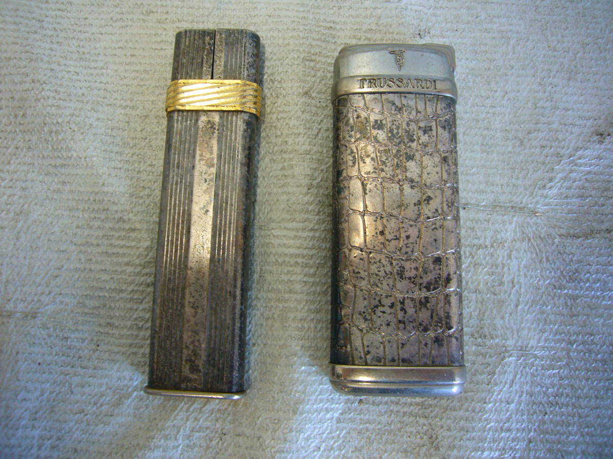 TRUSSARUDI lighter and MONIC lighter 2 pieces in total Used Vintage
