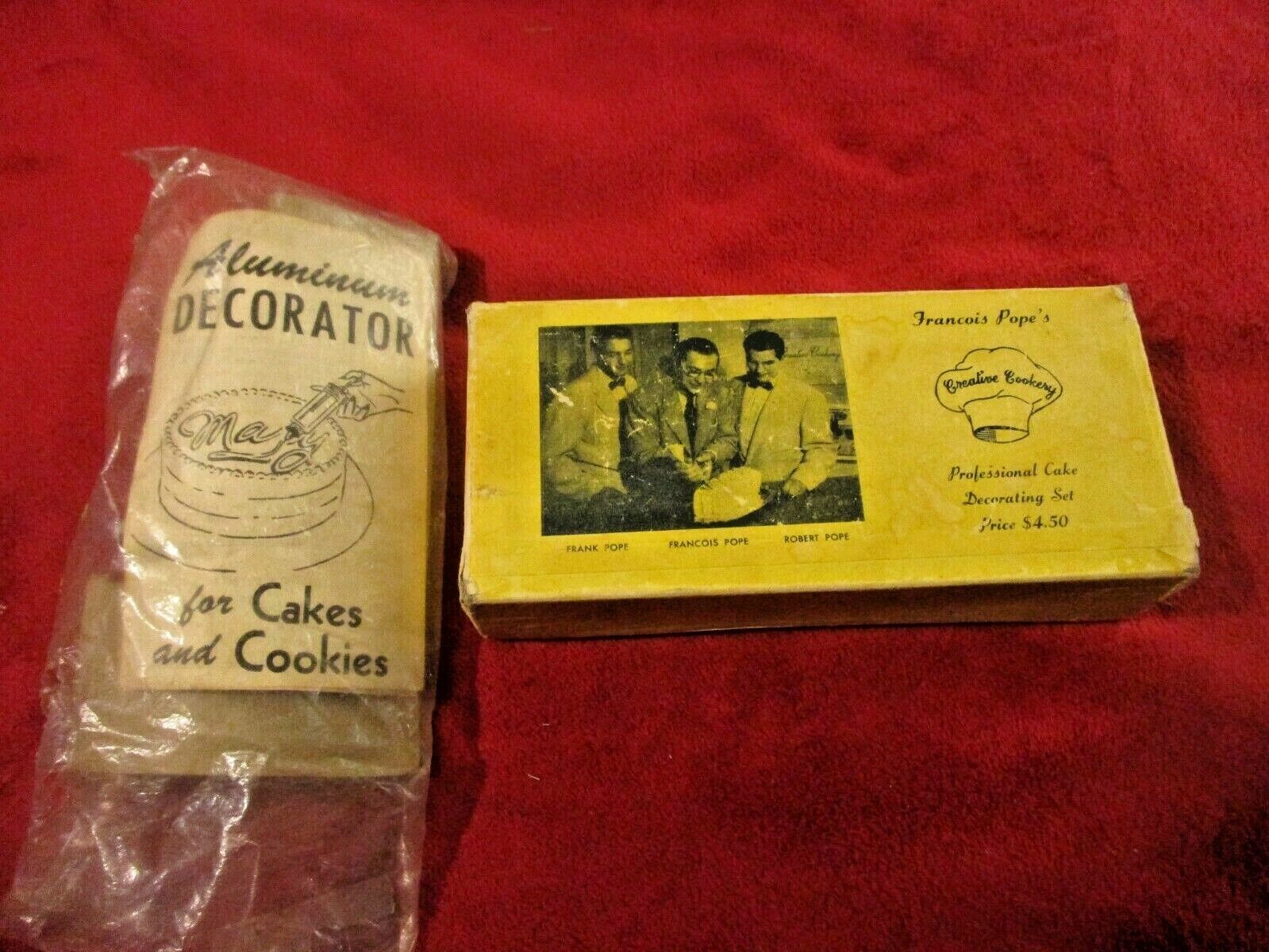Vintage Creative Cookery Francois Pope\'s Professional Cake Decorating Set + More