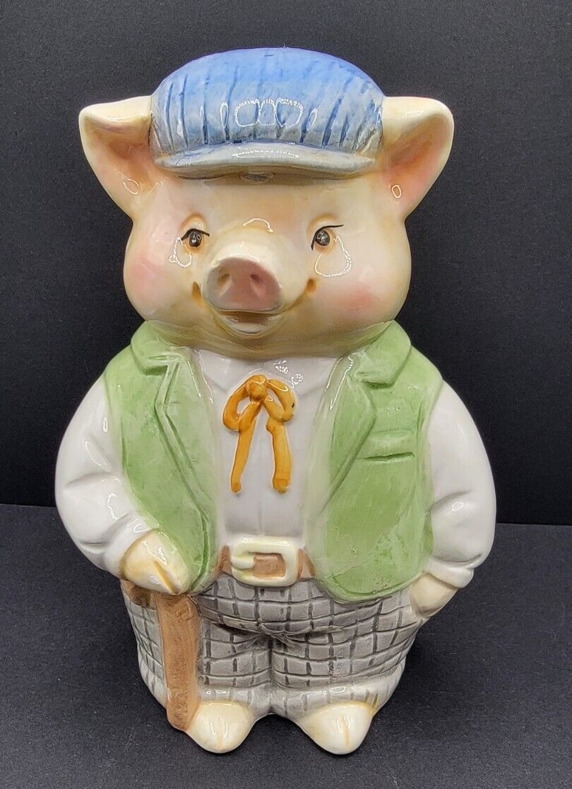 Mr. Pig Ceramic Piggy Bank