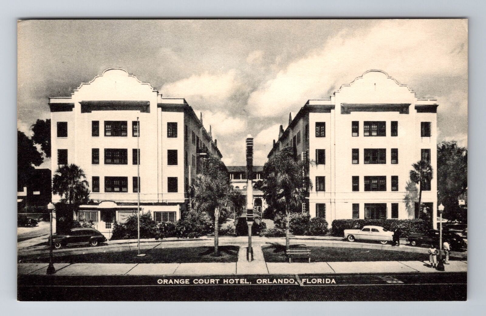 Orlando FL-Florida, Orange Court Hotel, Advertising, Vintage Souvenir Postcard