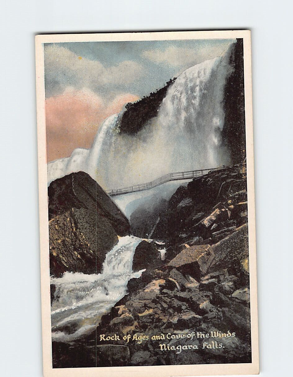 Postcard Rock of Ages and Cave of the Winds Niagara Falls New York USA