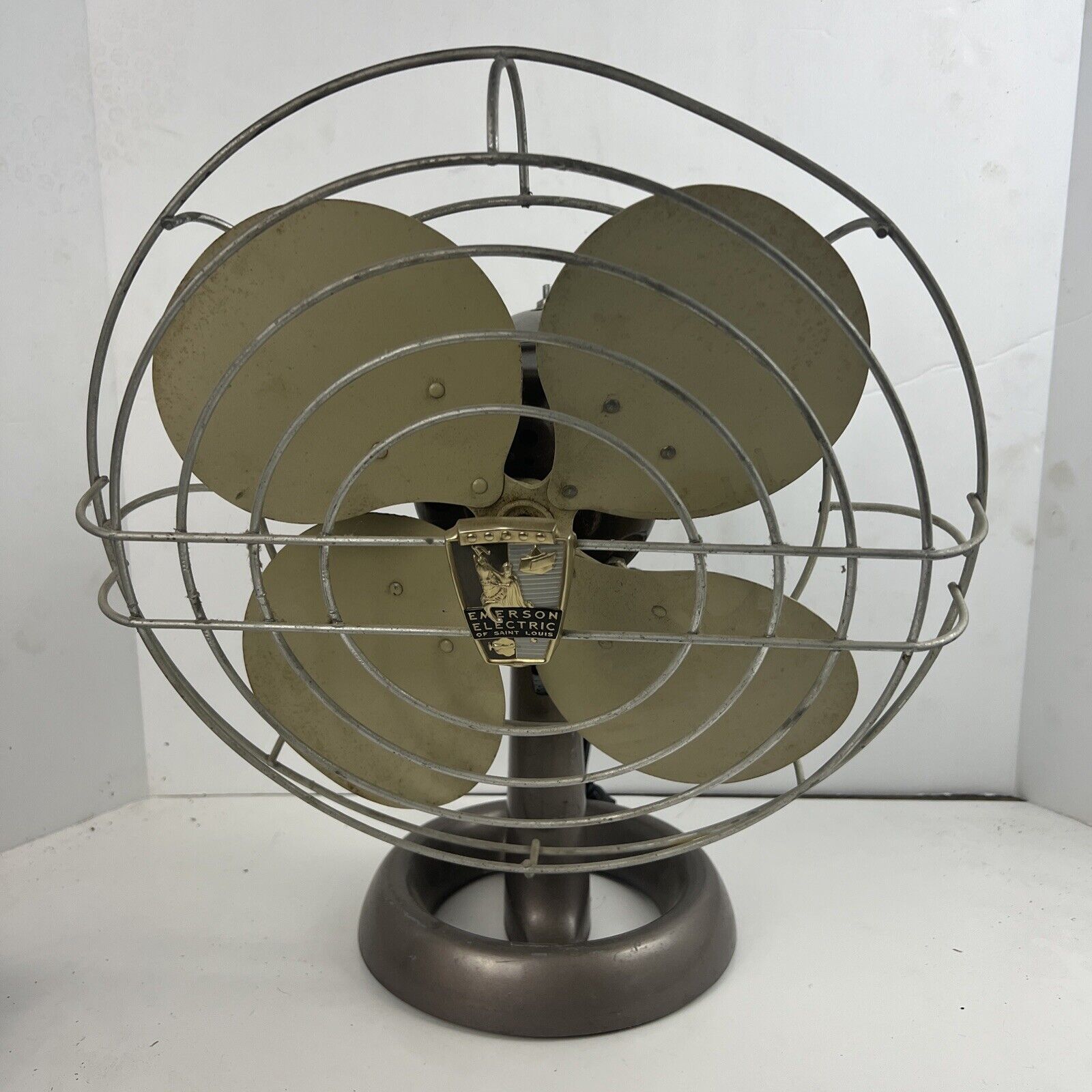 Vintage Emerson Electric Of St. Louis Metal Fan Works But Needs Some Work