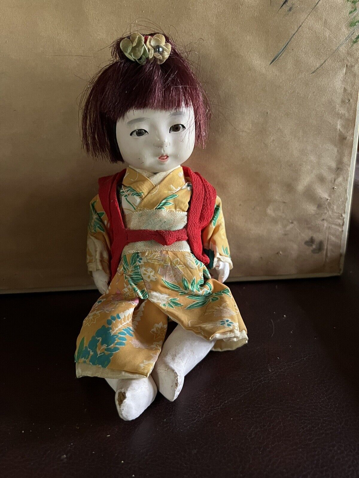 Vintage Gofun Girl Doll - 11\