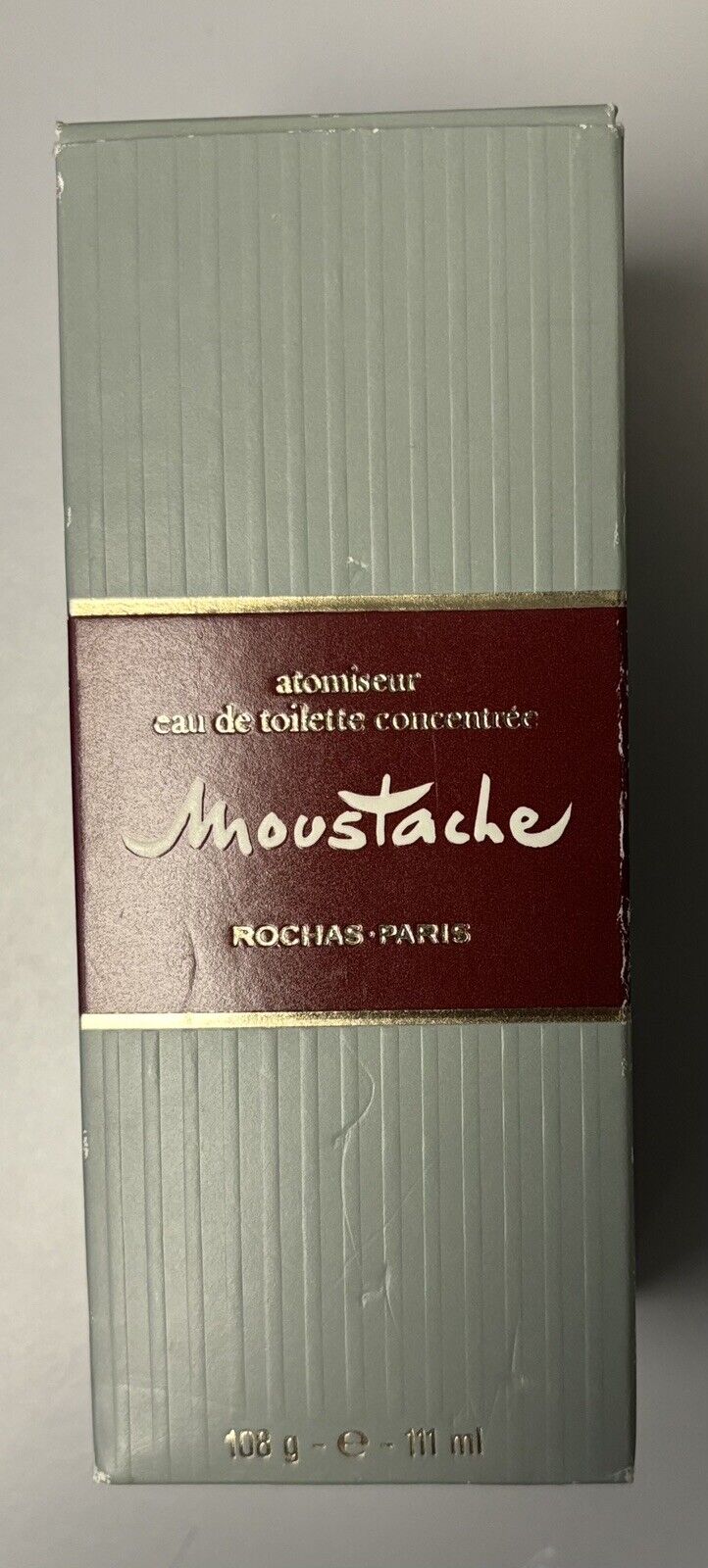 Rochas Moustache Eau De Toilette Spray For Men 111 ml with Box Atomiseur 108gm