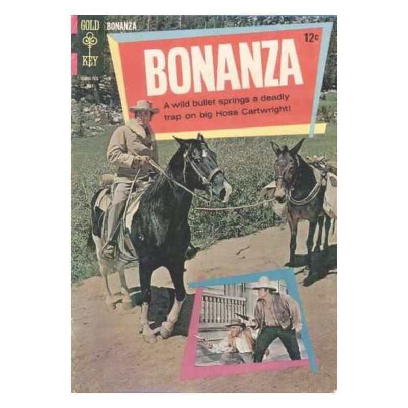 Bonanza (1962 series) #24 in Very Fine minus condition. Gold Key comics [e