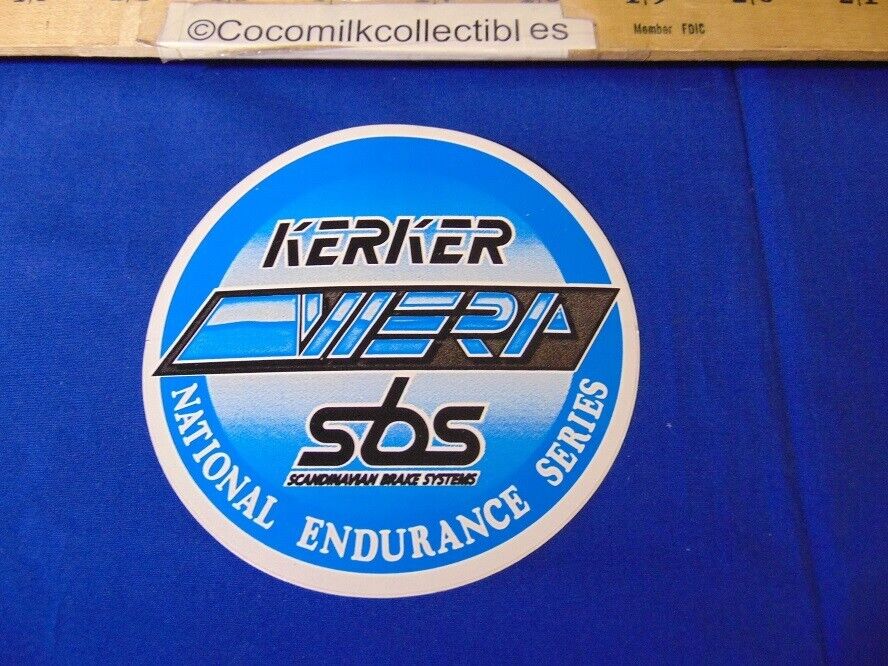 Vintage Decal Sticker WERA National Endurance Motorcycle Kerker SBS Brake System