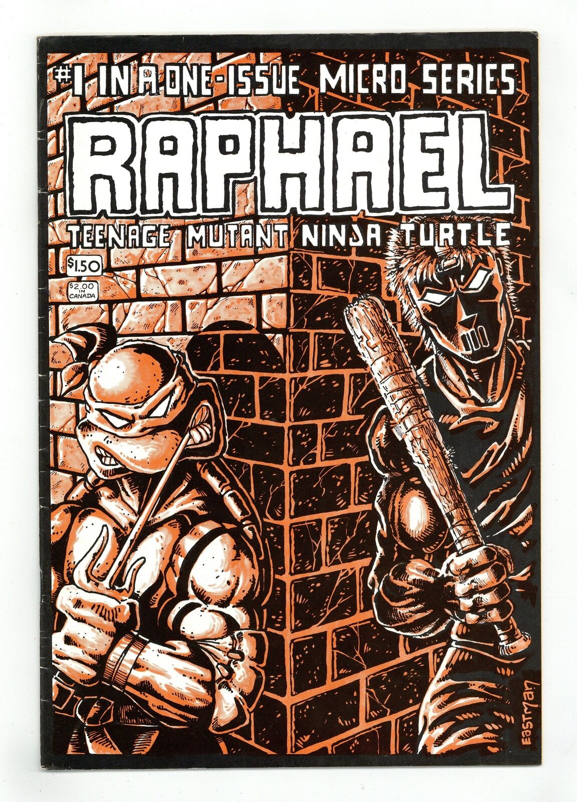 Raphael Teenage Mutant Ninja Turtles #1 Eastman 1st Printing VG+ 4.5 1985