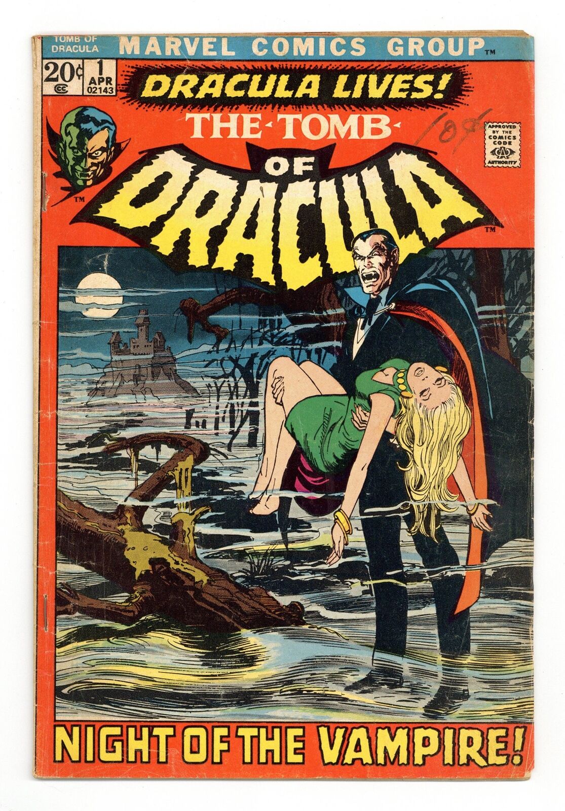 Tomb of Dracula #1 GD+ 2.5 1972 1st app. Dracula in a Marvel comic