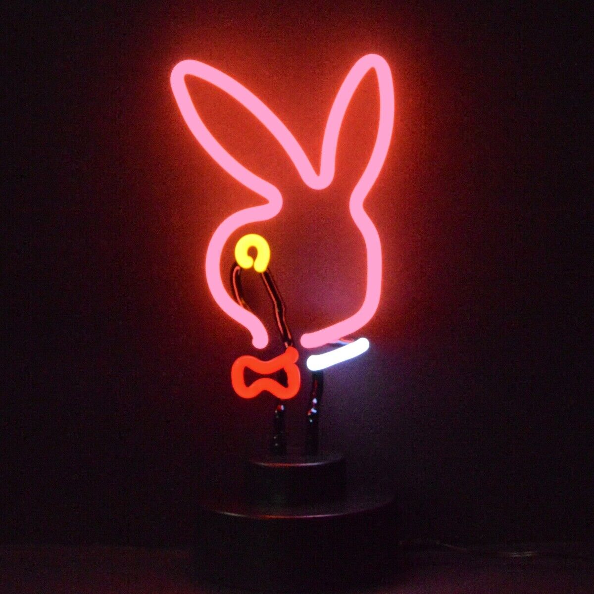 Neon sign sculpture Bunny head ears bunny head sexy live nudes table lamp girls
