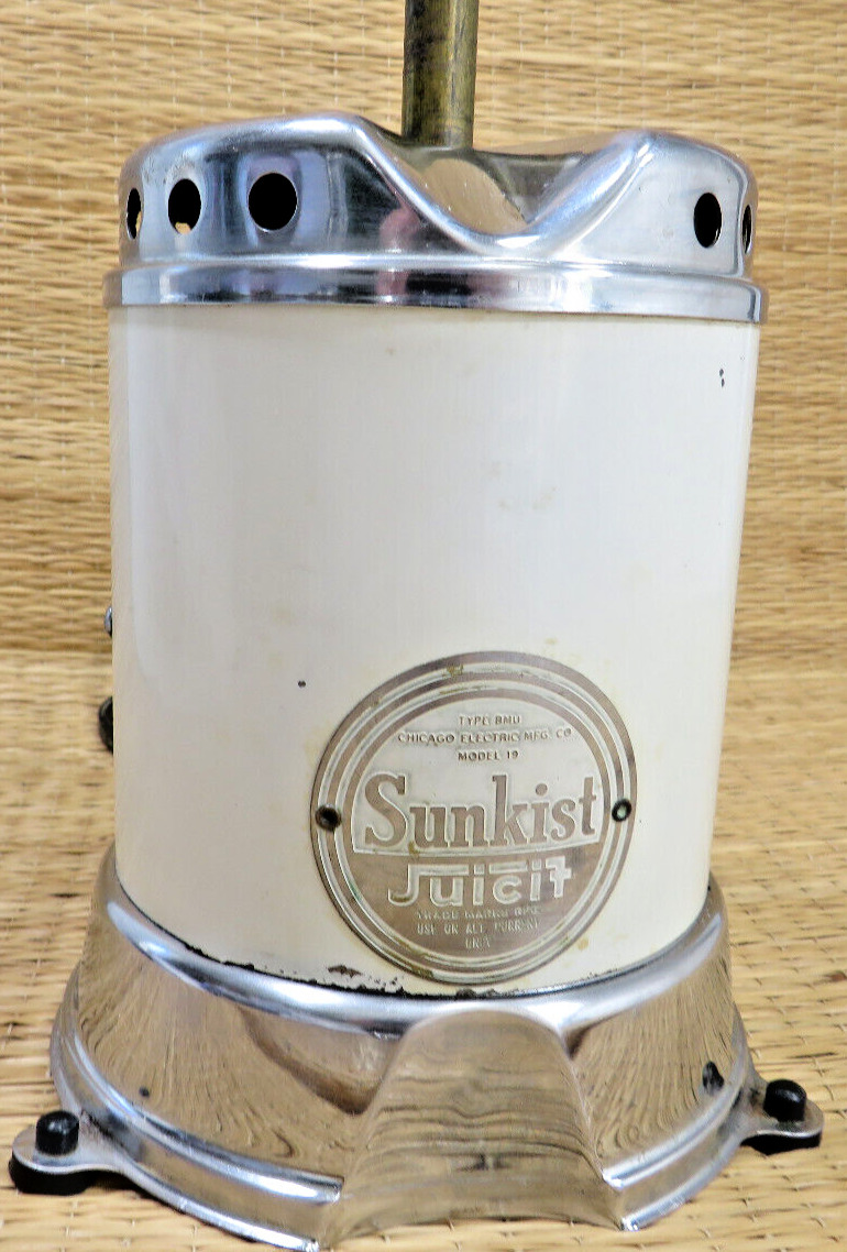 Sunkist Juicit Handyhot Electric Juicer  works great  1930s bottom only TESTED
