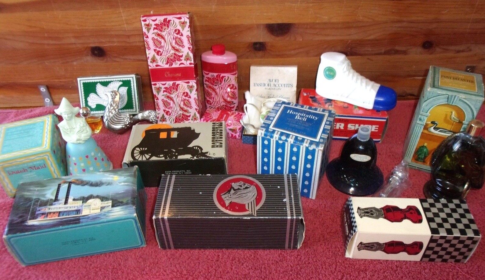 Lot of Avon Perfume Silver Dove Charisma Pair Pontiac Chief After shave Chess ++