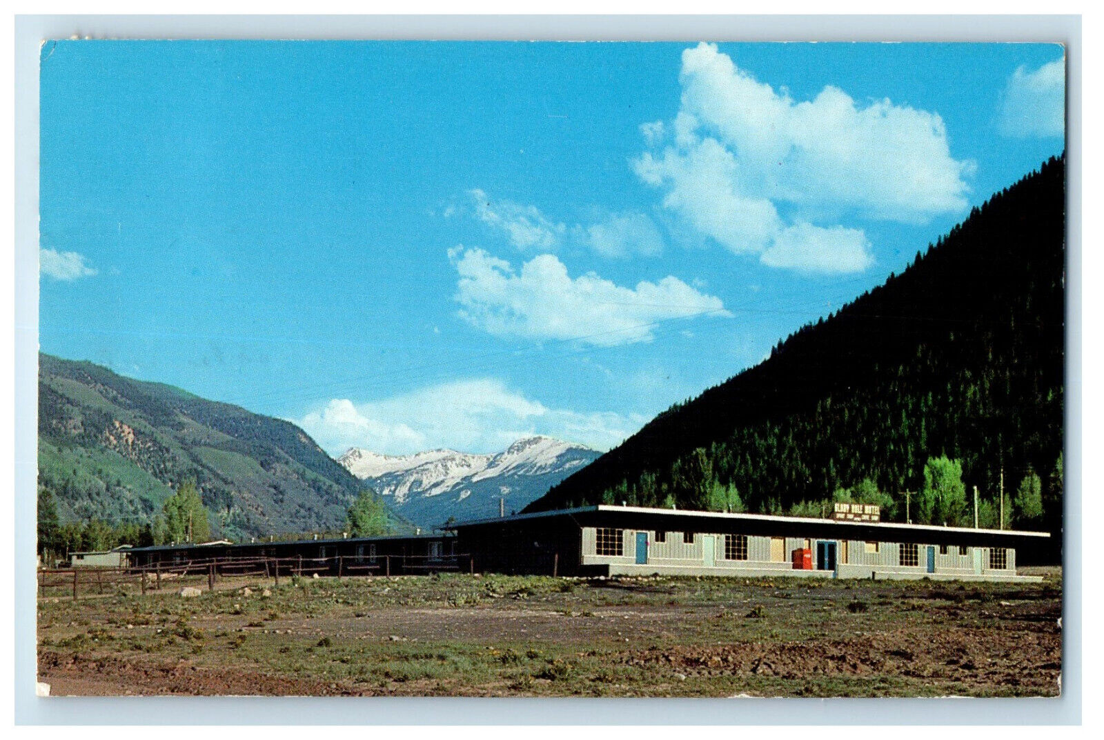 1961 Glory Hole Motel, Aspen Colorado CO, Nederland CO Vintage Postcard
