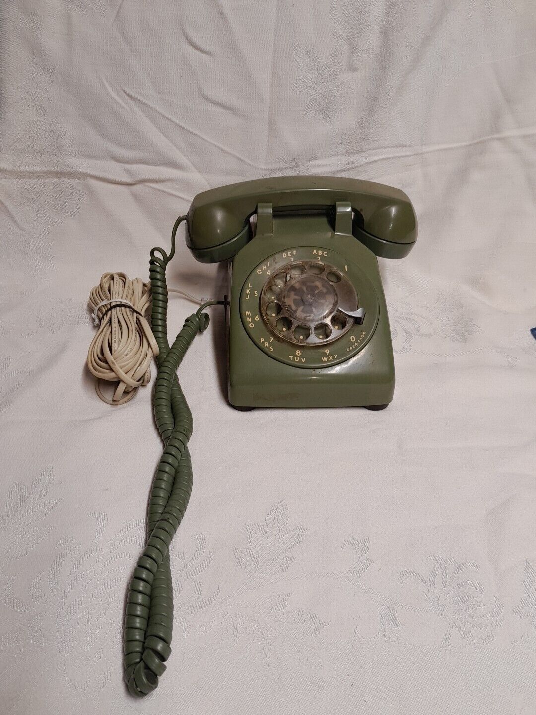 Vintage Western Electric Green Rotary Phone - Untested 