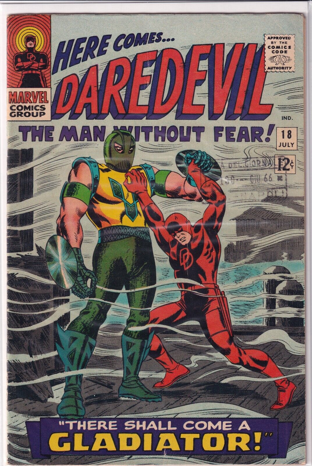 Daredevil #18 (Marvel 1966) 1st Appearance of Gladiator