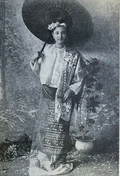 1902 Little Widows of Burma Mandalay King Thebaw illustrated