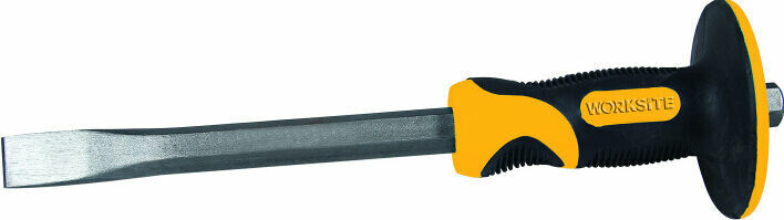 Worksite 12'' Heavy Duty Masonry Chisel Hand Protection Flat End Soft Grip
