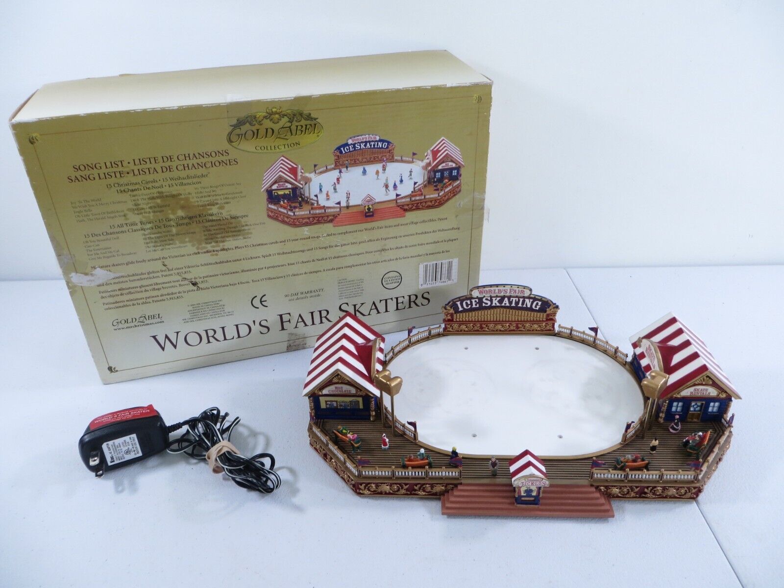 Mr Christmas Gold Label Collection Worlds Fair Skaters 2004 NO SKATERS BASE ONLY