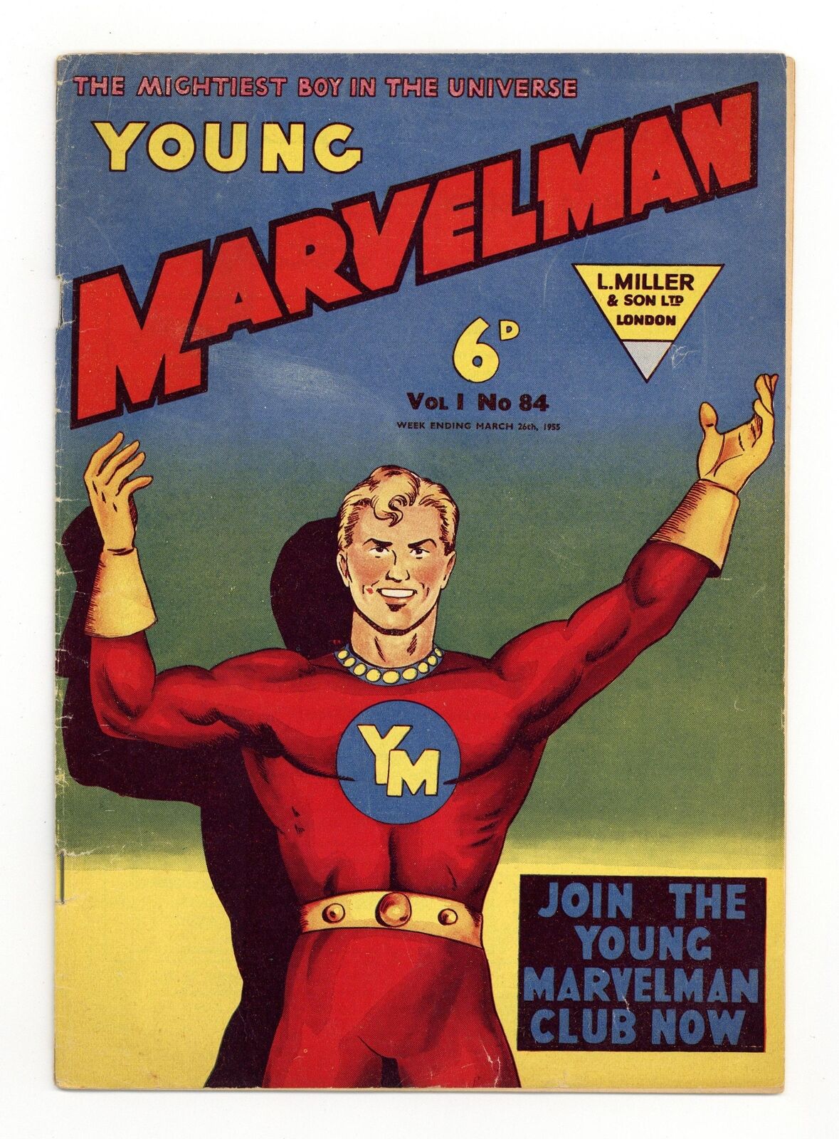 Young Marvelman #84 VG- 3.5 1955