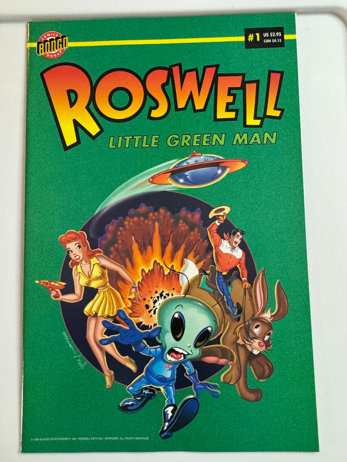 Roswell Little Green Man #1 Bongo Comics 1996 NM