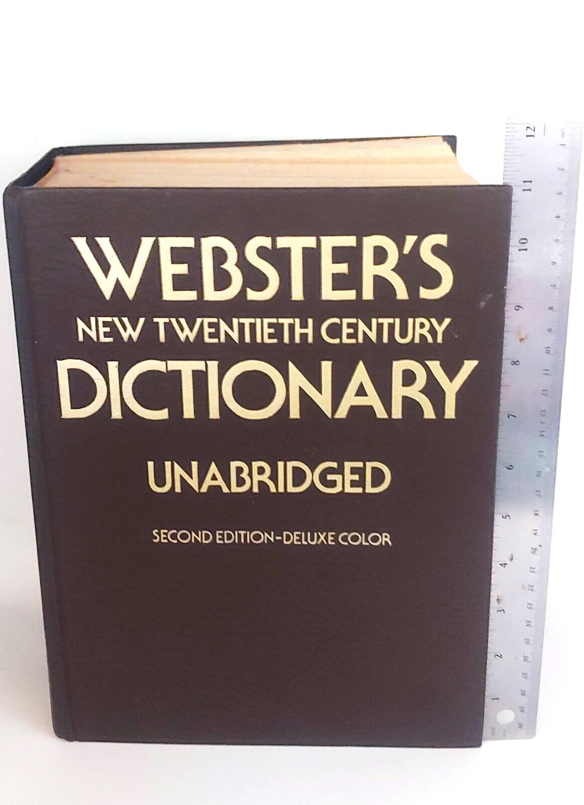 1977 Webster\'s New Twentieth Century Dictionary Unabridged 2nd Deluxe Color R1