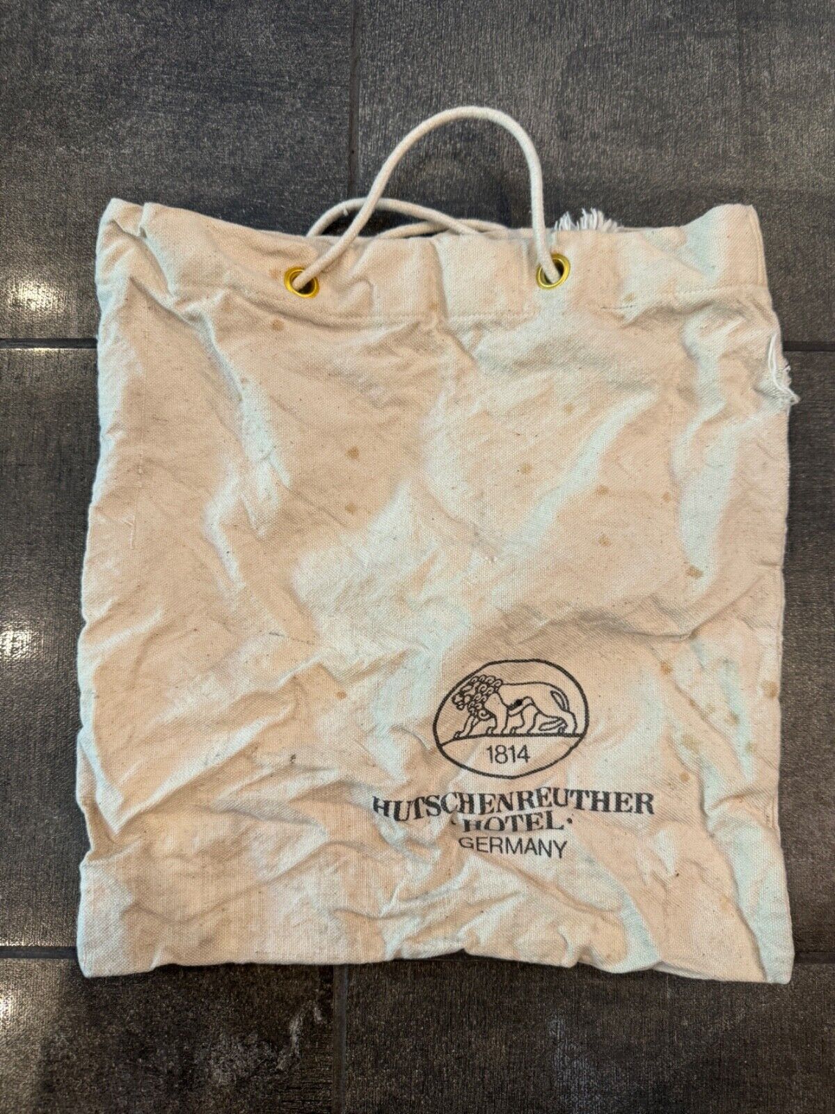 1814 HOTEL HUTSCHENREUTHER Germany REUSABLE SHOPPING BAG , TOTE