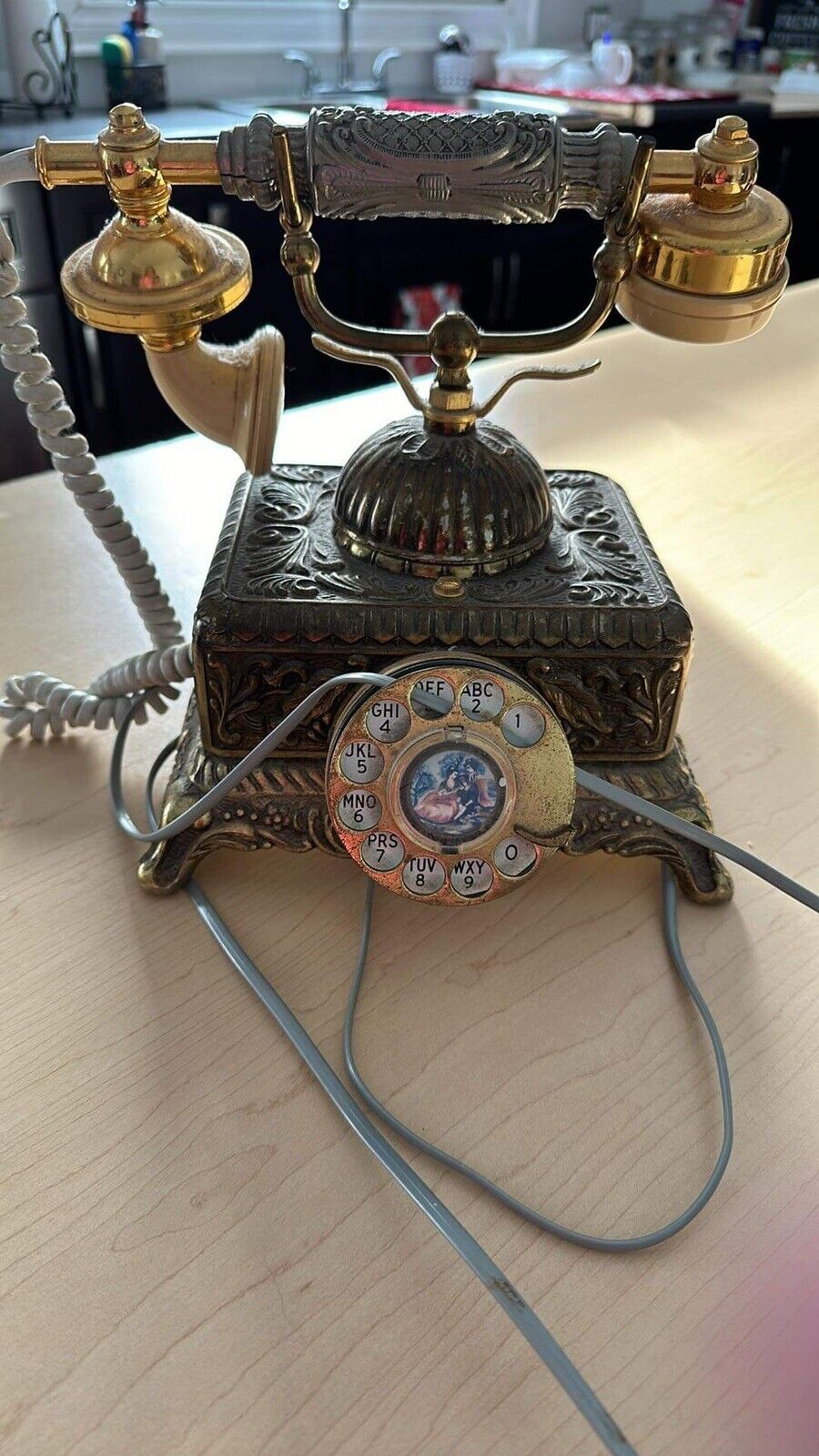 Vintage Rotary Telephone Made in Japan Baroque Northern Electric