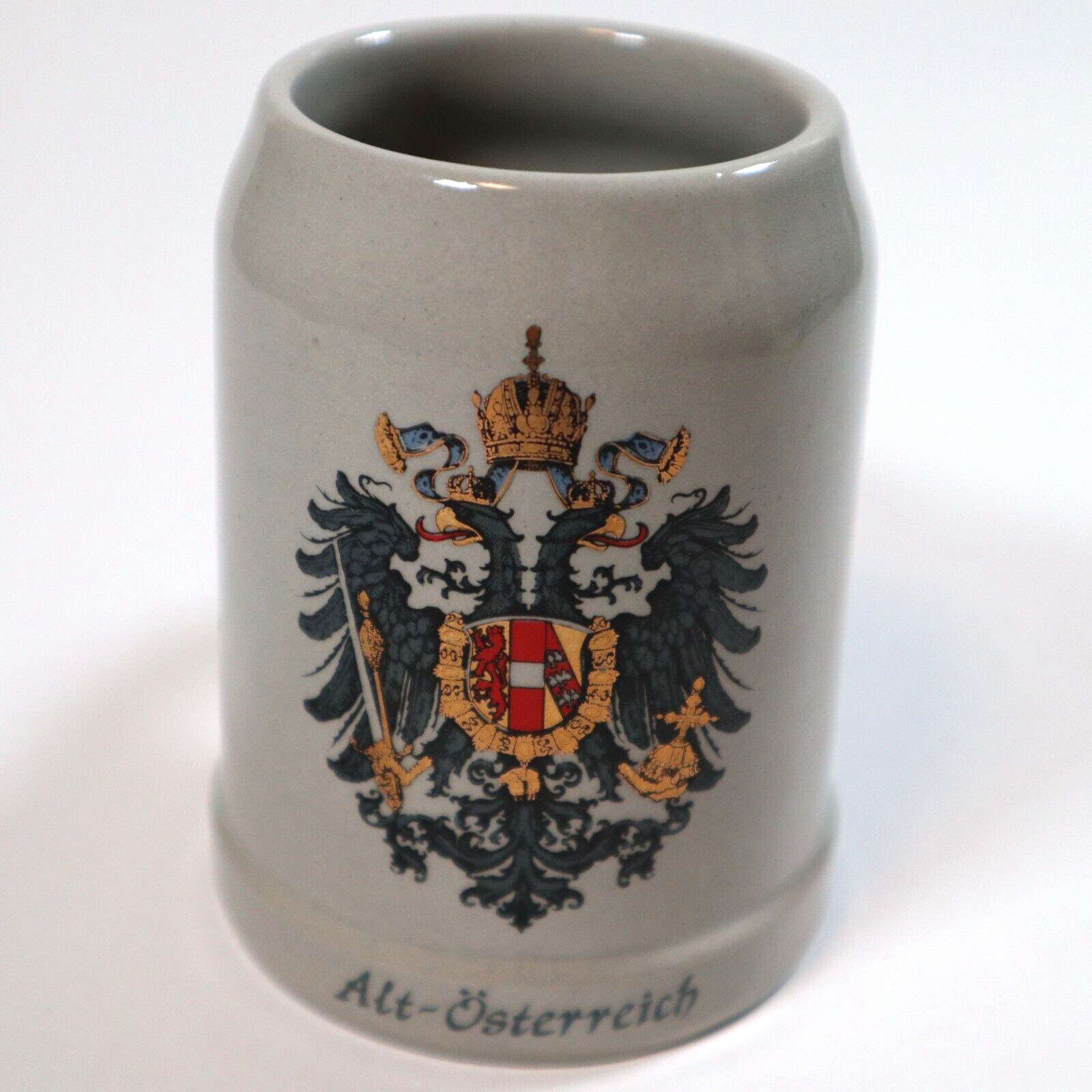 VTG Alt Osterreich Original King 0.25L Austria Beer Stein Stoneware Mug Glazed