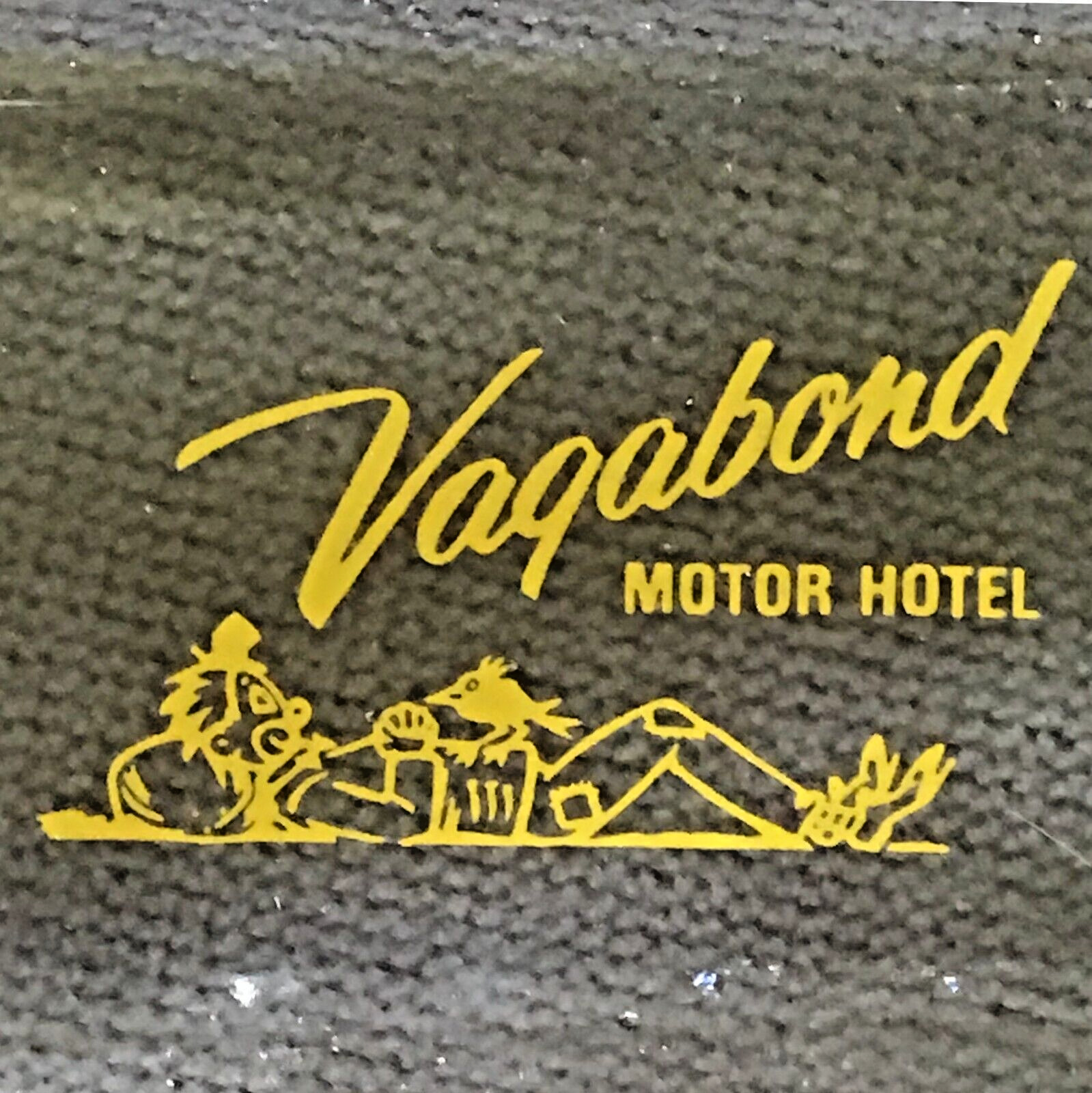 Vintage Vagabond Motor Hotel Octagonal Ashtray